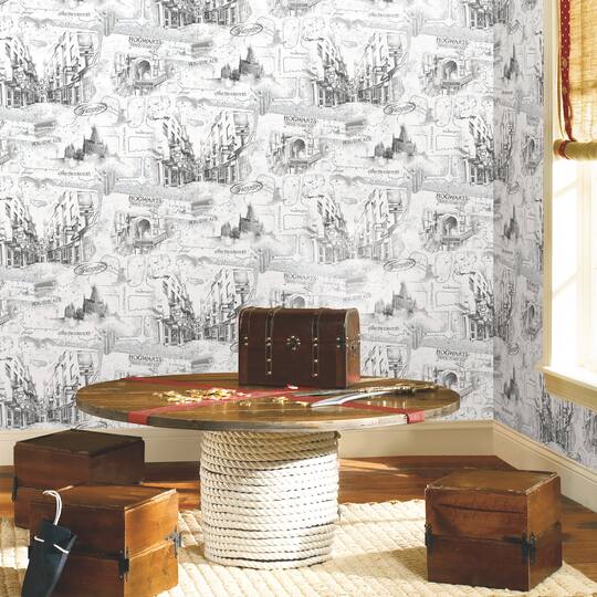 RoomMates Harry Potter Map Peel & Stick Wallpaper